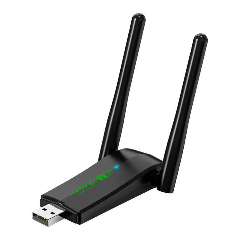 Беспроводная сетевая карта USB двойной частоты 5G гигабитная высокая скорость Wi-Fi для ноутбука/настольного компьютера Free-driven 1300M