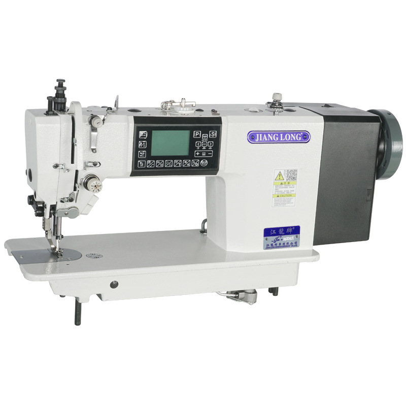 Nueva bicicleta sincronizadora paso a paso 0303D coche DY cortadora automática de alambre, prensapie, costura invertida, máquina de coser gruesa y delgada