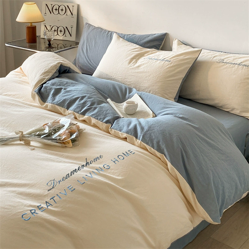 Bedspread, duvet, set for students, simple and elegant design, 4 piece set, bedding