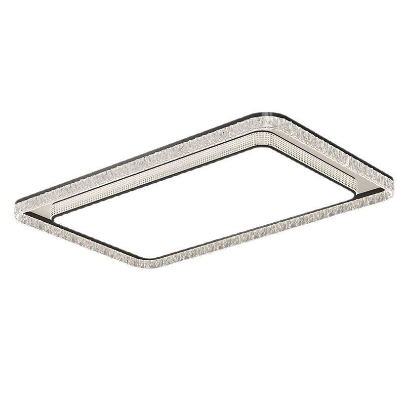 [Seleccionado cuidadosamente] La lámpara principal es ligera, lujosa, de alta gama, moderna, simple y atmosférica, paquete de combinación de lámpara de techo de protección ocular rectangular