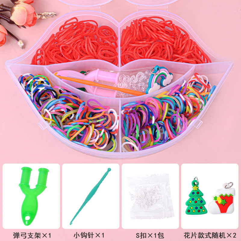 28 rejilla 32 rejilla 40 rejilla trenzado máquina DIY color banda de goma niños arco iris hecho a mano juguetes educativos para niños tejer