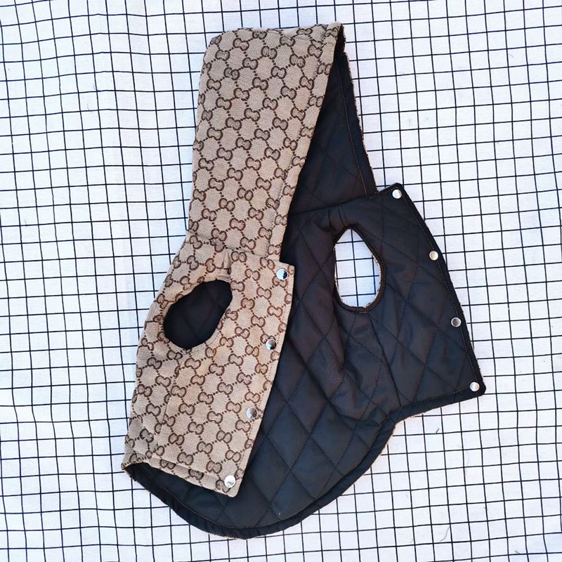 Cross-Border New G Tide brand pet vest cotton clothes autumn and winter dog coat wholesale method Dou teddy bear jacket Cross-Border New G Tide brand pet vest cotton clothes autumn and winter dog coat wholesale method Dou teddy bear jacket