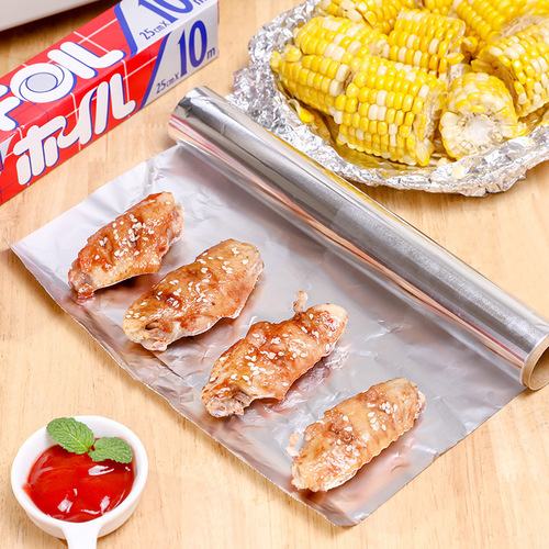 Japanese household kitchen thickened baking aluminum foil foil baking oven barbecue paper tin foil oil paper