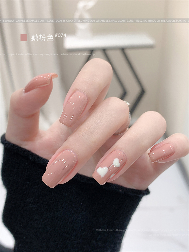 KaSi fototerapia Esmalte de uñas pegamento 2023 nueva primavera y el verano popular blanco lechoso nude rojo cereza salón especial