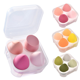 Strawberry Mousse Makeup Sponge, Four-Pack Egg Carton Makeup Sponge, Sponge Egg, Makeup Sponge for Women, Wholesale, Dreamy Gradient