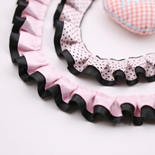 2.5cm�ۺ�ɫ˫ƴɫ����������װ�ο���ӦԮ����diy��Ҷ��˿����