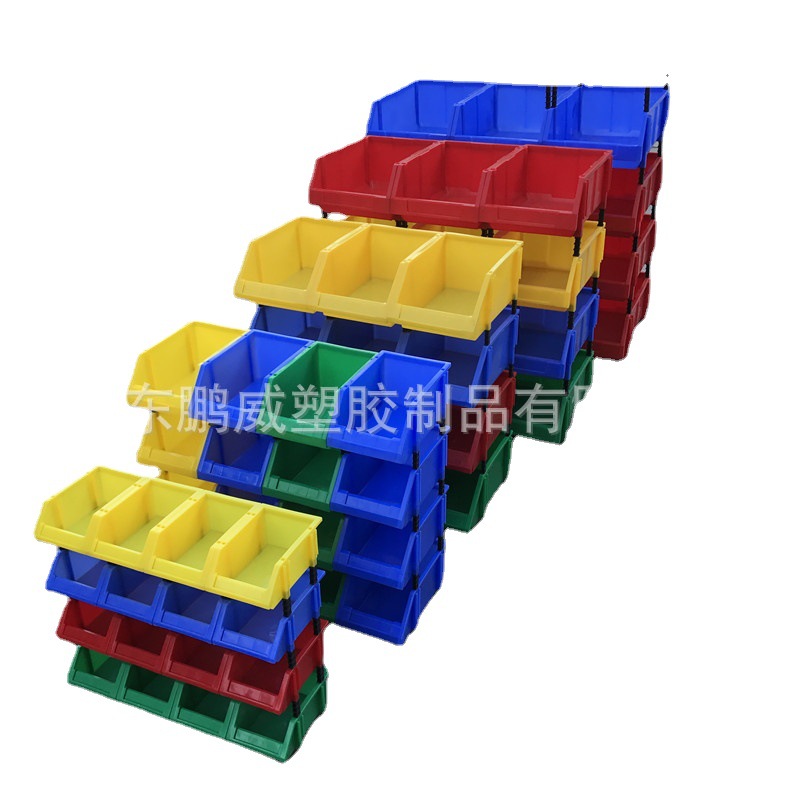 厂家现货重庆斜口组立式零件盒 五金螺丝配件盒 组合式斜口塑胶箱