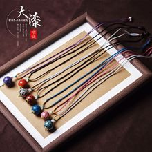 非遗大漆珠项链中国风锁骨链DIY原创设计镶嵌满螺钿非遗工艺