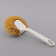 Natural Coconut Coir Pot Scrub Scrub Pot Scrubber for Cleaning Pots and Pans at Home Non-stick Long Handle Does Not Damage Pots and Pans Cleaning Use