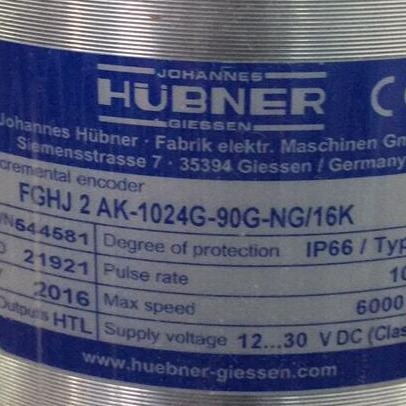 JOHANNES HUBNER编码器FGH8EEK+2800G-90G-NG-S-J/50P咨询订期货