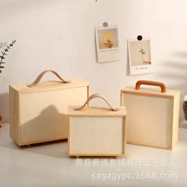 木质抽拉盖提蓝生日木盒子伴娘伴手礼结婚女生闺蜜伴郎小礼盒喜糖