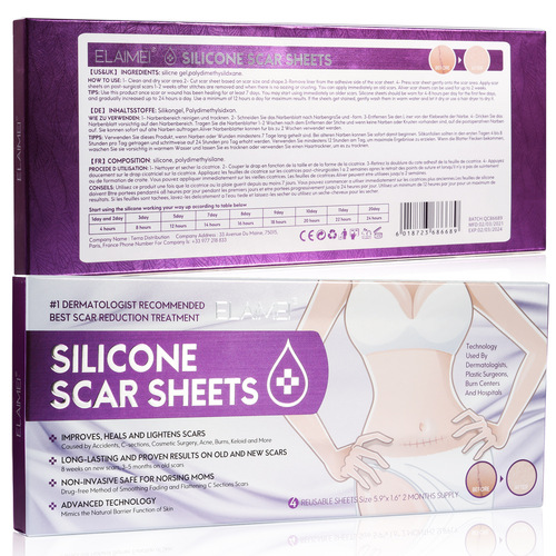 Cross-border ELAIMEI self-adhesive scar patch for burns, caesarean section surgery scar beauty patch (large)