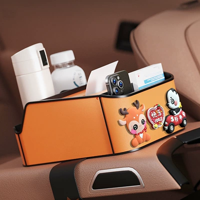 Car tissue box/set: Box Leather Sticker