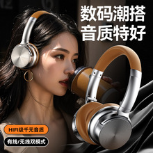 新款跨境复古头戴式蓝牙耳机 A53美式高颜值折叠不压耳5.3立体声