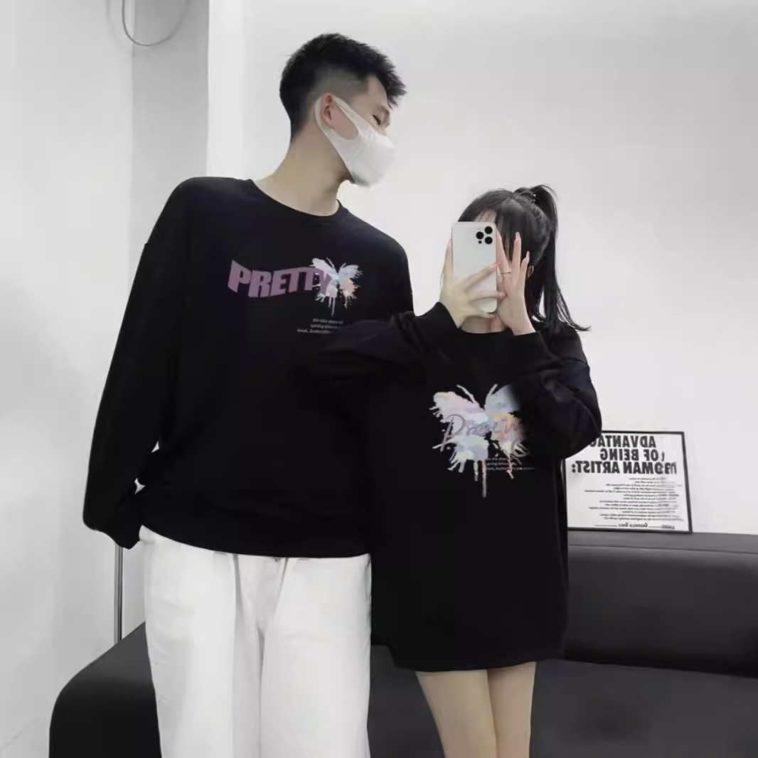 특별한 틈새 연인 의류 2024 새로운 가을 하이 엔드 느낌은 봄과 가을 겨울 코트 옷과 같지 않습니다.