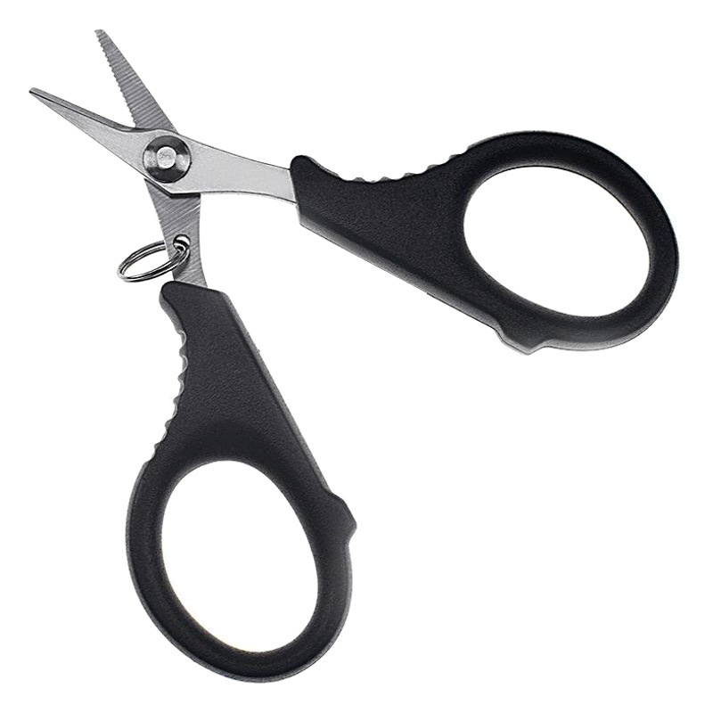 Hot sale serrated fishing line scissors fishing scissors portable fishing line scissors PE line powerful horse line scissors fishing supplies