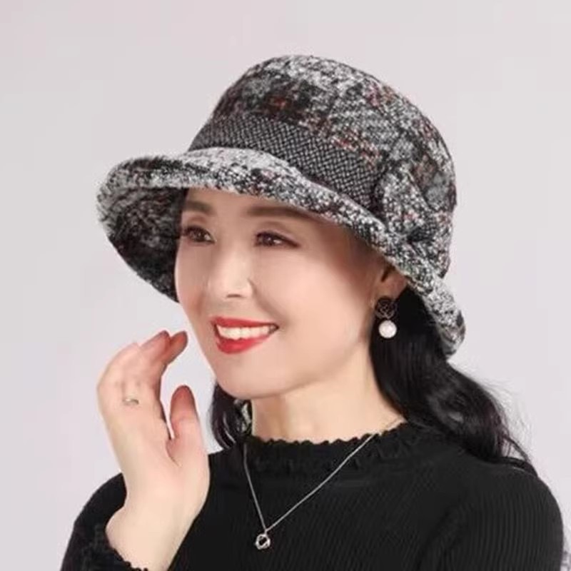 老太太帽子女秋冬盆帽加厚保暖妈妈渔夫帽冬季奶奶防寒中老年人帽|undefined