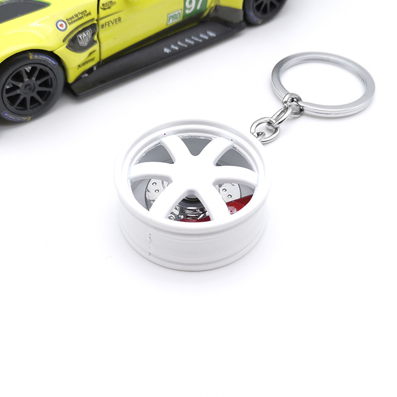 国境を越えた対外貿易TE37 BBSハブキーホルダー車ファン改造ブレーキディスク付き金属ハブ車ストラップ