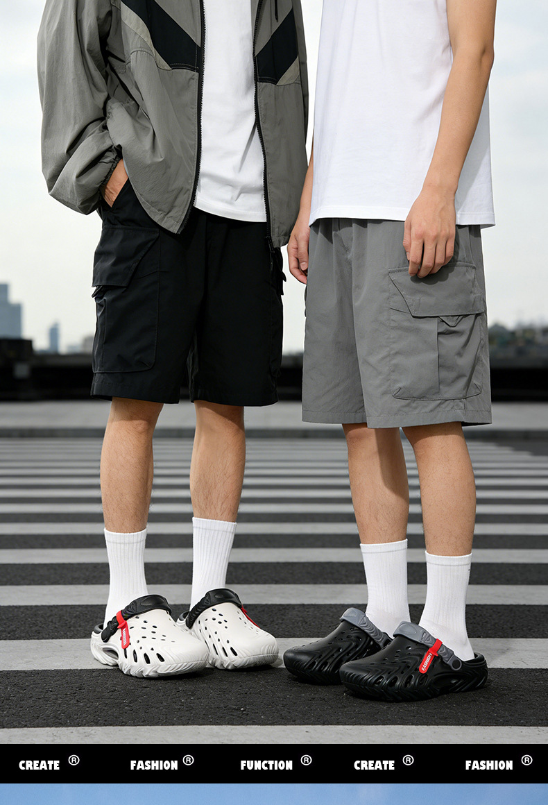 Meteorite Clogs Sandals Colour Contrast Thick Sole Comfortable_voghion.com