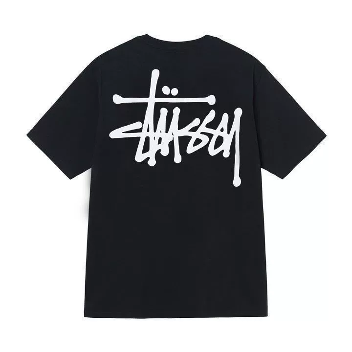 Футболка (Stussy) свободного кроя унисекс, короткий рукав, ткань 230 г, коллекция лета 2025