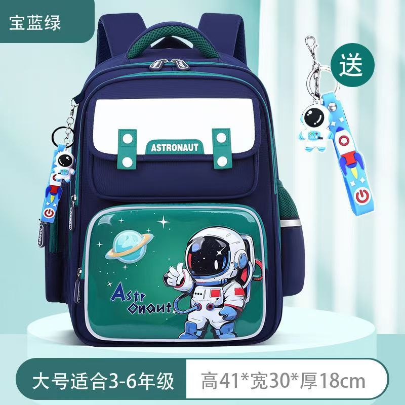 Mochila escolar para niños, estudiantes de primaria, niñas, grado 1,23 a 45,6 para hombres, gran capacidad de carga, logotipo de mochila de espalda