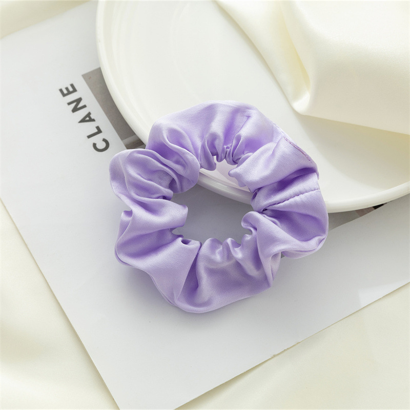 Nuevo anillo de cabello de seda Amazon color sólido universal anillo de cabello de seda coreana anillo de cabello de seda