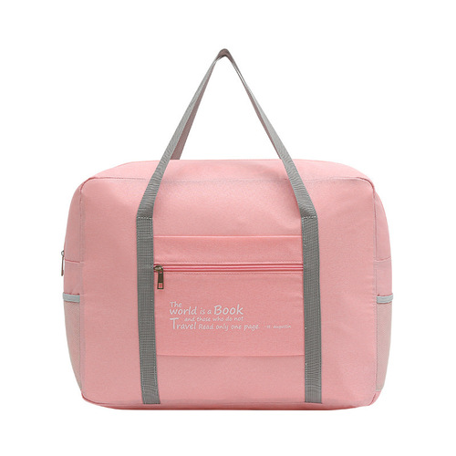 Portable cationic boarding luggage bag large capacity folding storage bag can be used as a trolley travel airplane bag