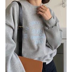 小柄の短い秋冬のアメリカのレトロで怠惰な風の丸首とベルベットの厚いガードルの女性の中に上着を着る