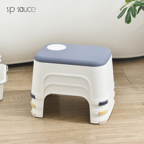 sp sauce small stool home adult shoe changing stool thickened bathroom non-slip stool simple style