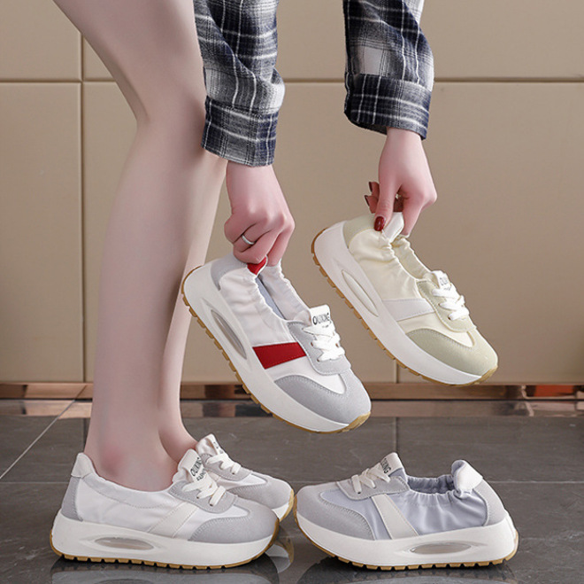 2025 Spring and Summer Women's Shoes Breathable Soft-soled sneaker All-match Lightweight Comfortable Casual Shoes for Students Trendy Forrest Gump Shoes