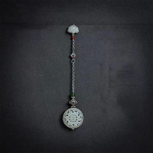 Openable Cheongsam Collar Button Pendant Sachet for Women Hanfu Tea Dress Chinese Style Retro Traditional Classical Ornament