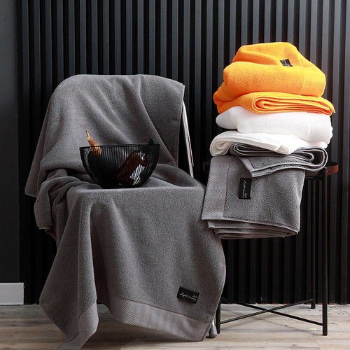 Cross-border supply pure cotton Class A hotel bath towel, thickened, soft and absorbent, group purchase gift wholesale 80*160