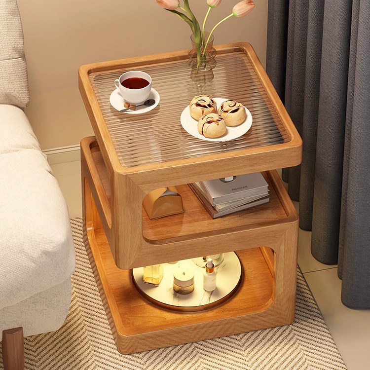 Боковой столик диван боковой шкаф гостиная из цельного дерева маленький чайный столик простой креативный спальня тумбочка домашний прикроватный шкаф
