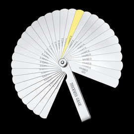 32片测厚仪组合塞尺间隙尺0.04-0.88mm英制.0015-.035in夹黄铜片