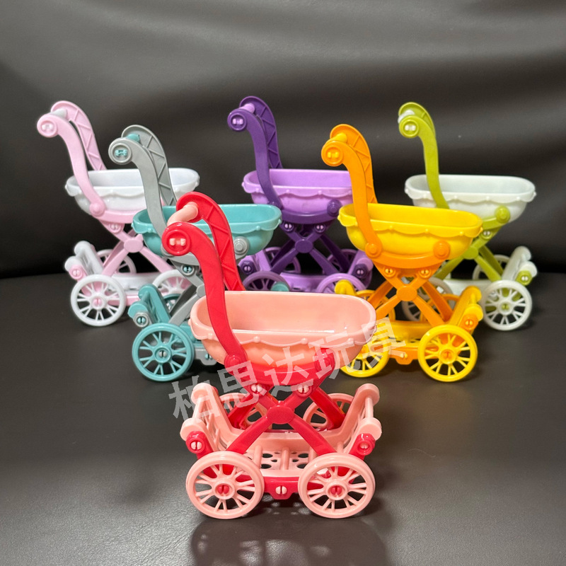 Playhouse Baby Stroller 14cm Simulated Princess Stroller Mini Baby Stroller Doll Toy Accessories Playhouse Baby Stroller 14cm Simulated Princess Stroller Mini Baby Stroller Doll Toy Accessories