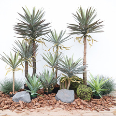 仿真綠植龍舌蘭劍麻假樹植物盆栽室內客廳裝飾家居落地劍蘭盆景擺