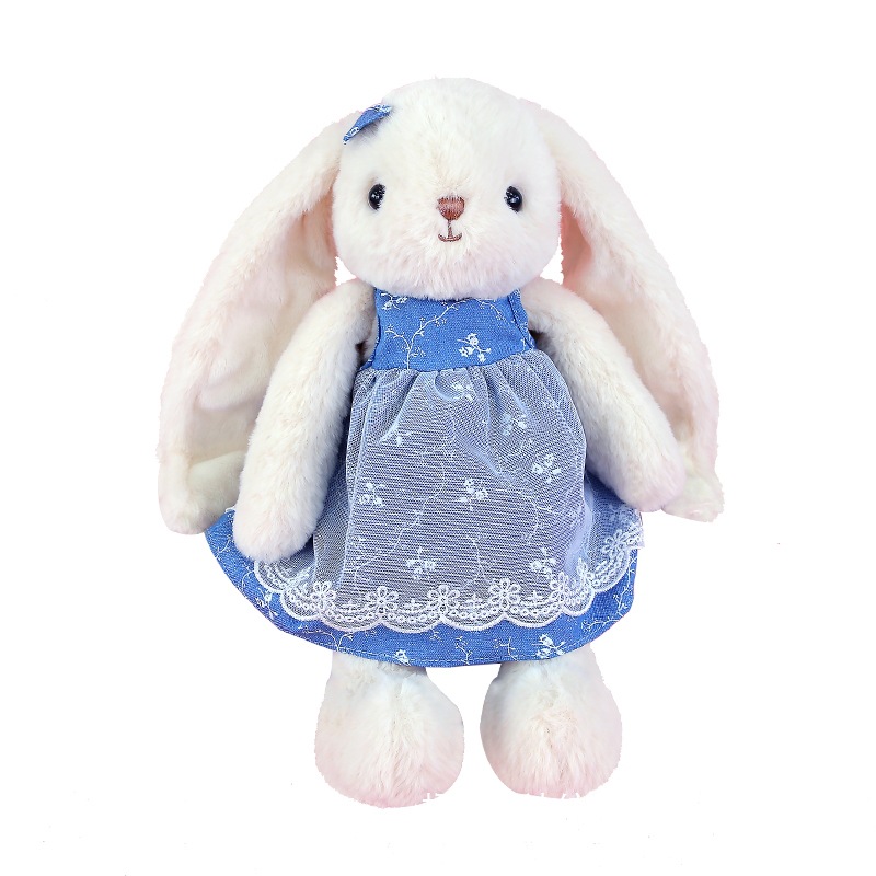Muñeca de Peluche Conejo de Orejas Caídas de Terciopelo de Cristal, Algodón PP para Niños