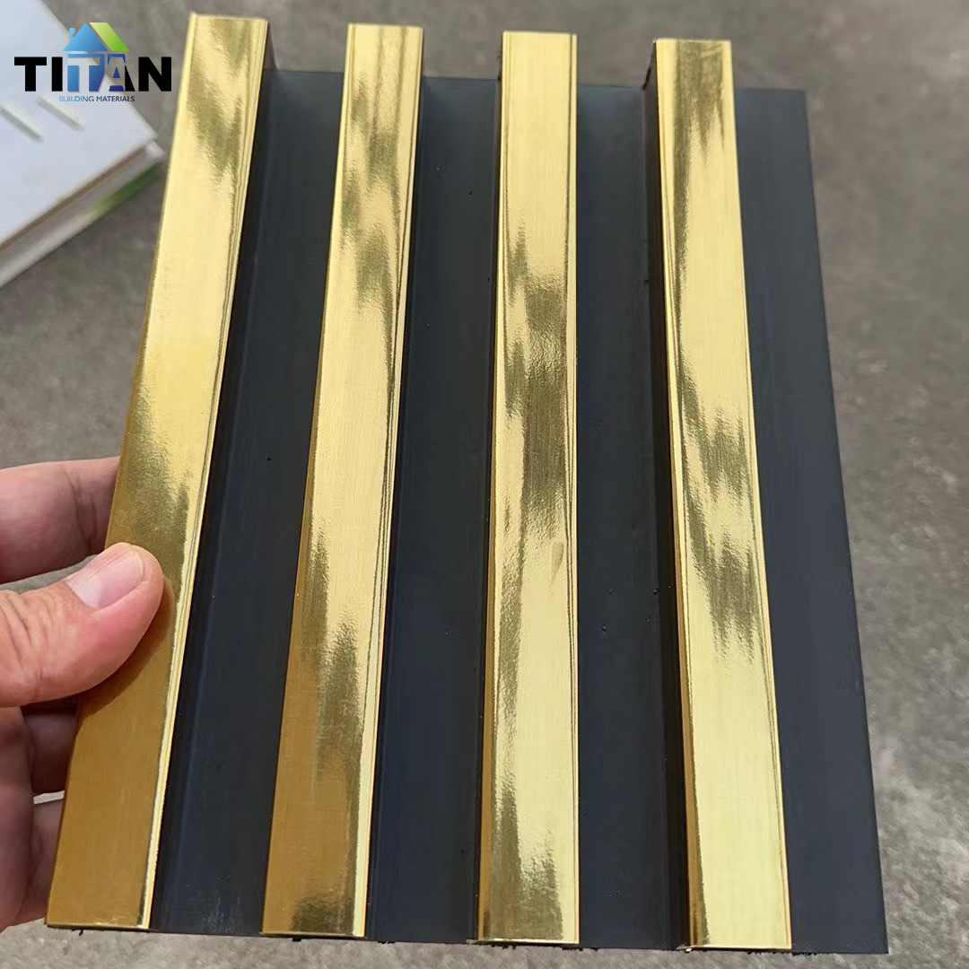 Tablero de la Gran Muralla coextruido de segunda generación WPC Material de madera y plástico Tablero de pared 218*26 Rejilla para exteriores