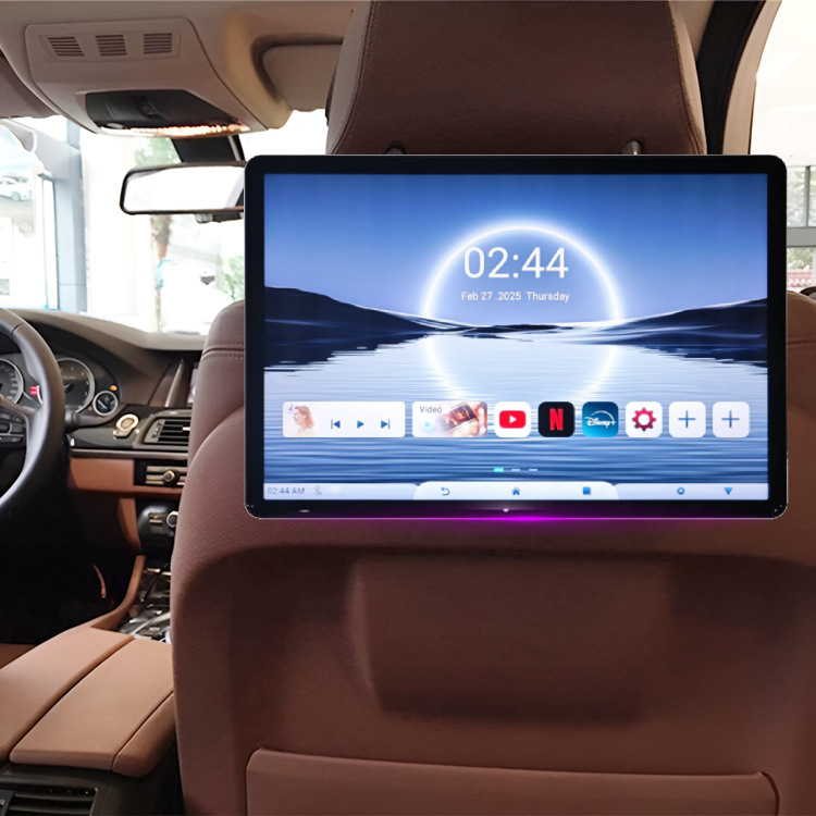 Car rear entertainment screen Android smart headrest display HD…