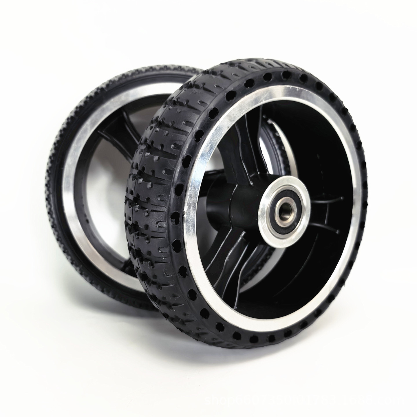 6.5inch Electric scooter robot amusement car bumper car wheel 6.5x45 honeycomb solid tire complete wheel
