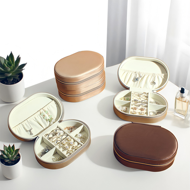 Light Luxury Raindrop Pattern Jewelry Storage Box for Earrings, Portable Jewelry Organizer for Rings and Necklaces, Home Gift Box