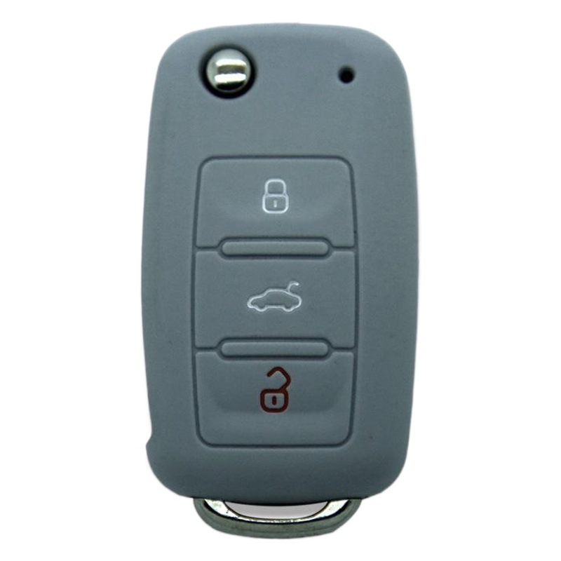 Adecuado para Volkswagen Bora Langyi Tuan Tiguan Passat Mingrui caja de llave de control remoto de silicona caso clave