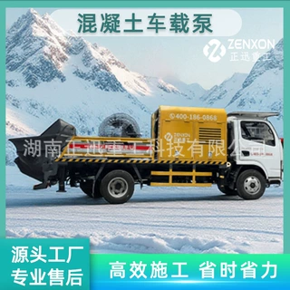 正迅重工 高效混凝土输送地泵车 隧道车载泵 施工机械 全国包邮