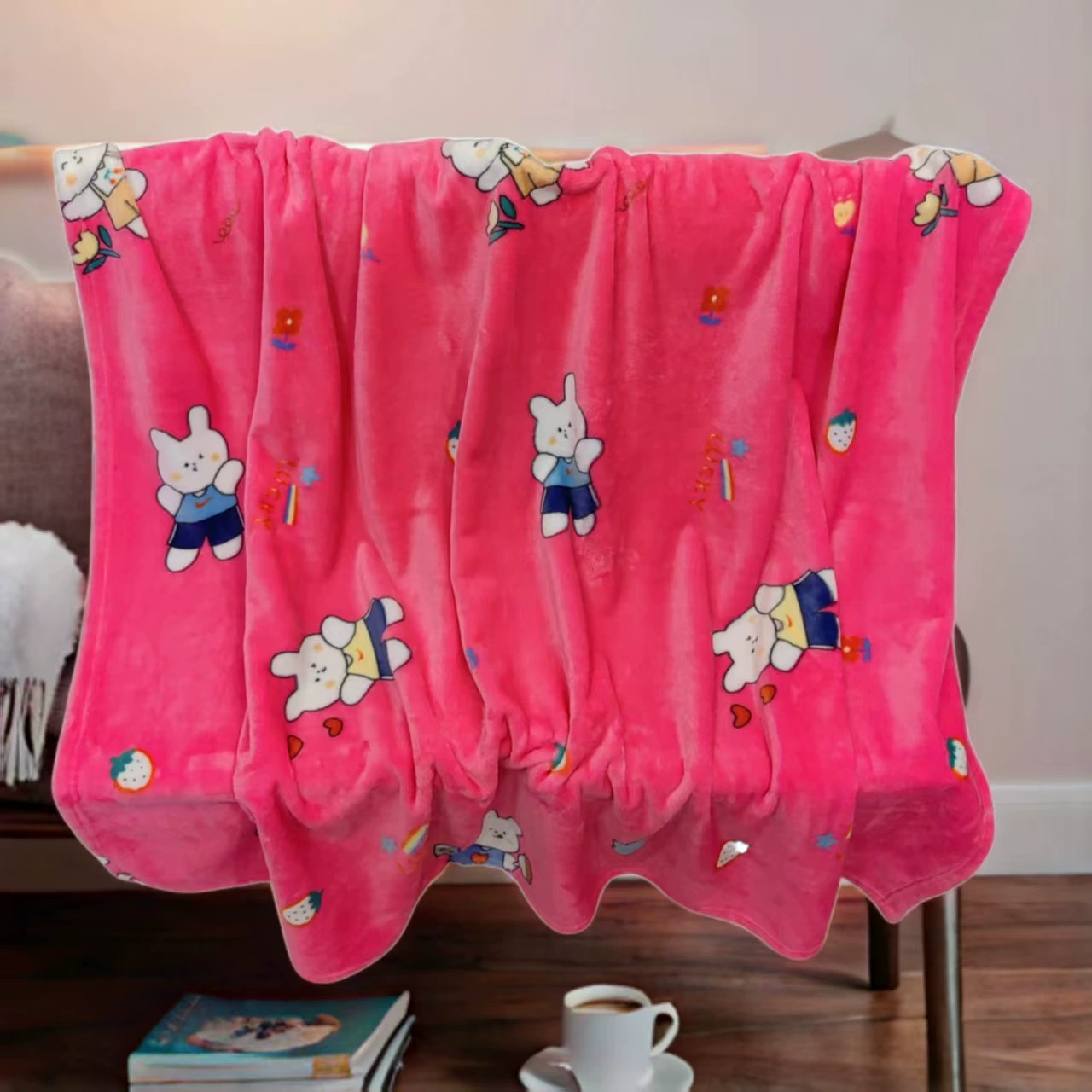 300 г утолщенного осеннего и зимнего теплого детского одеяла однослойного фланелевого мультяшного одеяла одеяла для сна автомобиля одеяла для дивана