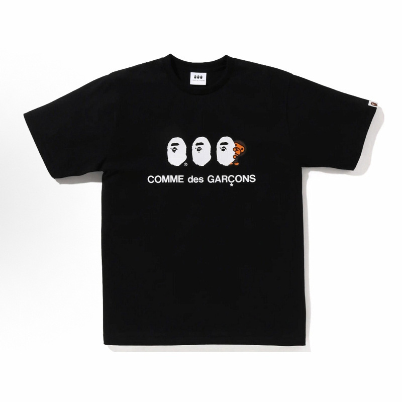 Cross-Border Wholesale Trendy Brand Bape Half-Sleeved Ape Head Short-Sleeved 240g Shark Top T-Shirt Supply 5