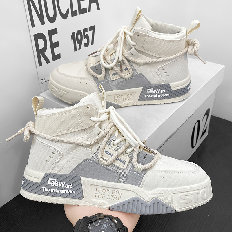 Hydrogen Cloud Putian Men's Shoes Autumn High-top Casual Board Shoes Men's Thick Sole Increased Sports Middle-top White Trendy Shoes Hydrogen Cloud Putian Men's Shoes Autumn High-top Casual Board Shoes Men's Thick Sole Increased Sports Middle-top White Trendy Shoes