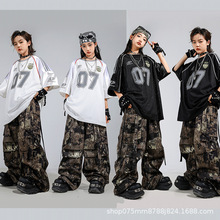 儿童街舞潮服男童嘻哈hiphop表演服女童爵士舞服装少儿走秀演出服
