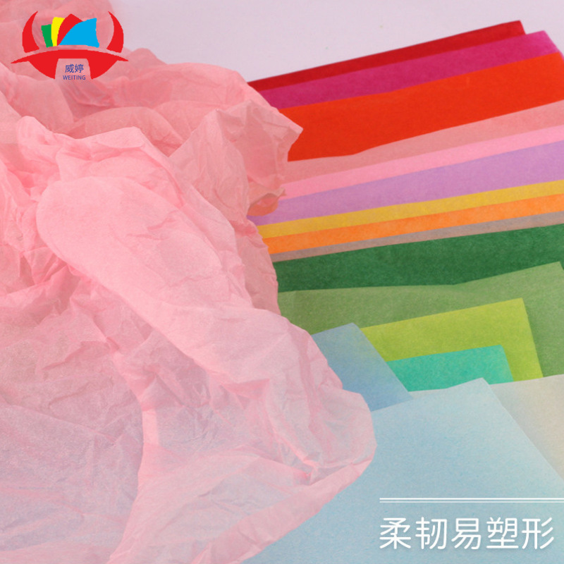 Papel perlado de color de 17g en stock para relleno de ropa, papel de calco grueso, papel fino semitransparente, blanco.