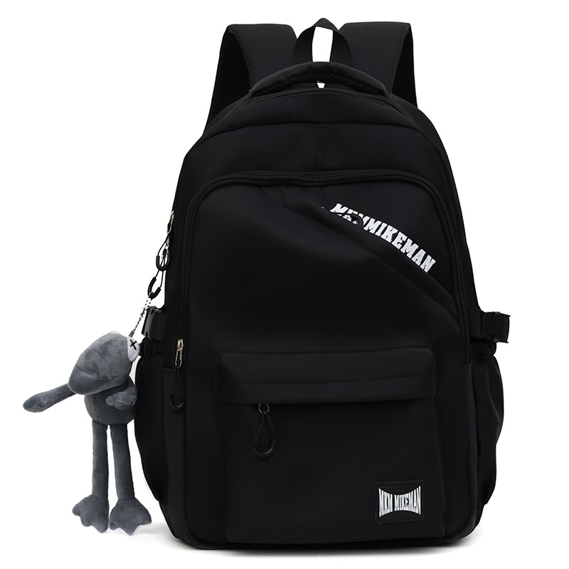 Versión coreana de la nueva mochila de estudiantes de secundaria moda moda moda mochila impresa con letras de moda mochila hombre simple mochila de computadora de cercanías mujer