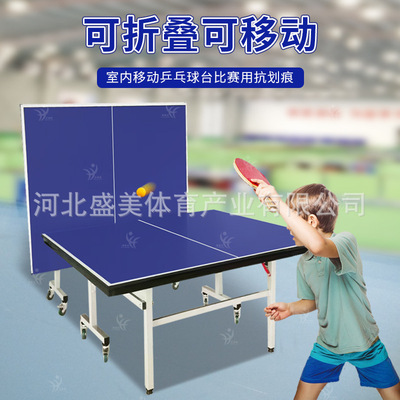 indoor household Arena Foldable wheel standard Ping pong table major match train Table Tennis case